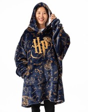 Harry Potter Blanket Hoodie | Womens Navy | Official Merch