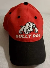 Bully Dog Cap Hat Red /Black  Adjustable  New No Tags (13)