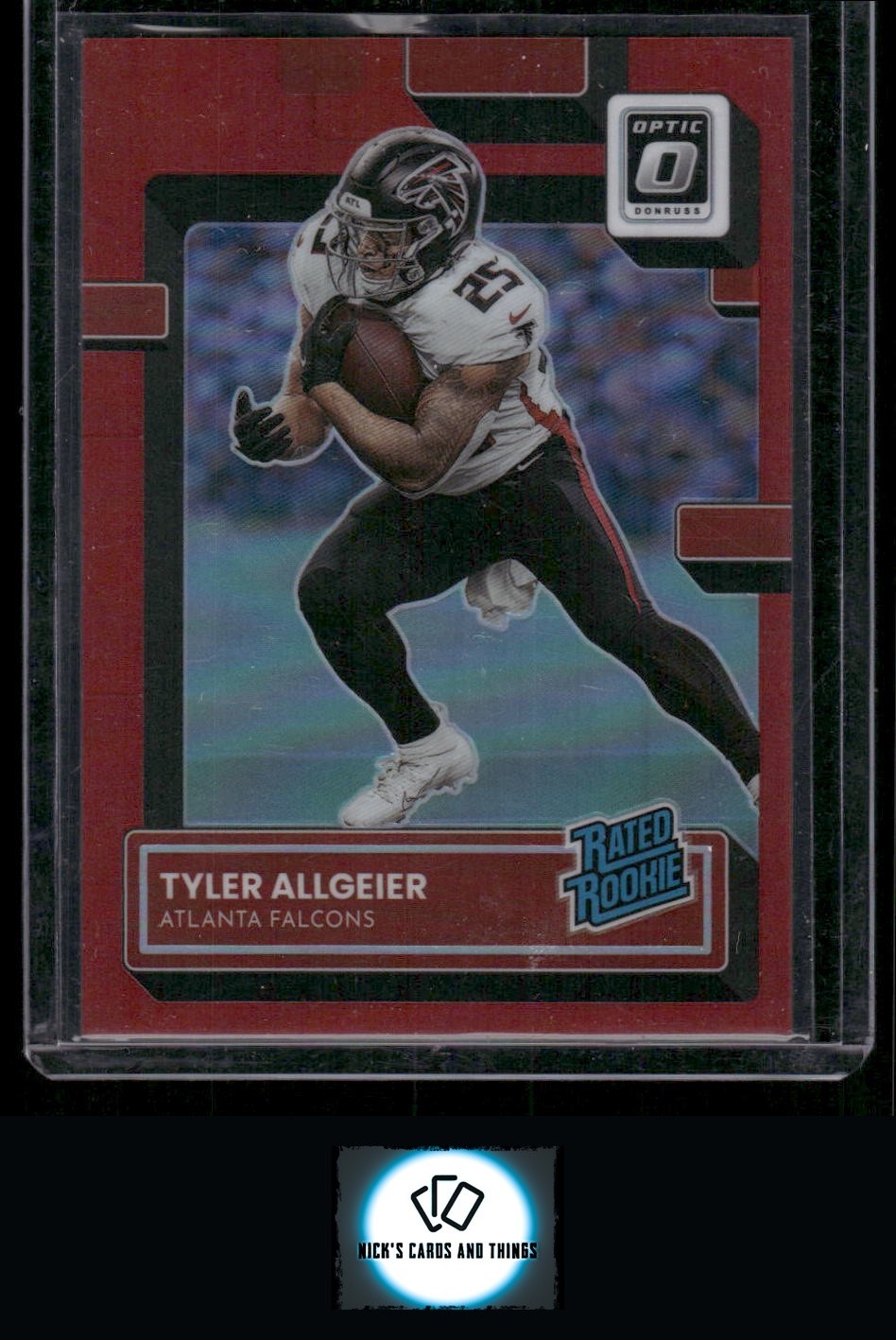2022 Donruss Optic #278 Tyler Allgeier Red #/99