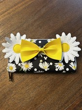 Cartera Loungefly Disney Minnie Mouse Daisies Cremallera Alrededor - Usada en Excelente Condición