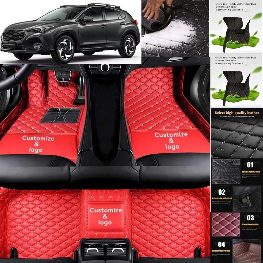 For Subaru XV Crosstrek Car Floor Mats Custom Waterproof Auto Liners Carpets - Image 2 of 4