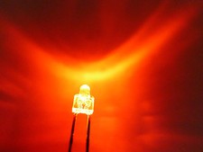 10pcs 2MM RED Flashing Water Clear Bright LED Lamps With Free Resistors 2FR