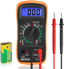 Digital Multimeter LCD Car Battery Circuit Tester Voltmeter Ammeter OHM AC DC D