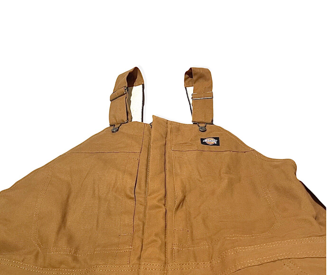 New - Dickies heavyweight duck bib overall Reinforced Double Knee. Size XL image 3