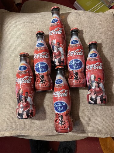 Vintage Coca Cola Bottle 6 Pack 2004 American Idol Season 1 Kelly Clarkson - Picture 1 of 7