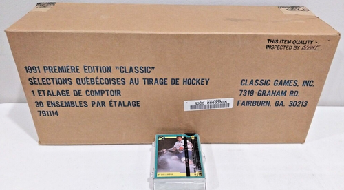 NEW 1991 Classic Premier French Edition HOCKEY Draft Pick Sets Sealed Case of 30