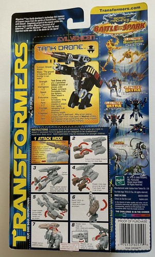 VINTAGE TRANSFORMERS BEAST MACHINES BATTLE FOR THE SPARK VEHICON TANK DRONE NEW - Picture 2 of 2