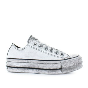 Scarpe da Donna Sneaker Converse All Star Platform Bianca Smoke In Autunno Inve | eBay
