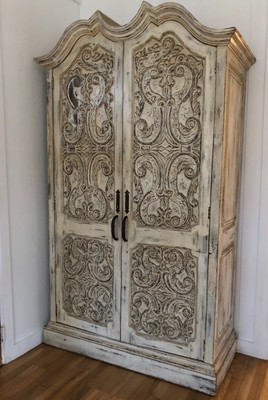 Antique French Armoire Wardrobe Linen Closet Ebay