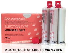 EXA Advanced™ Injection Type (L/B) Normal Set Impression Material 48mL+Tips - GC