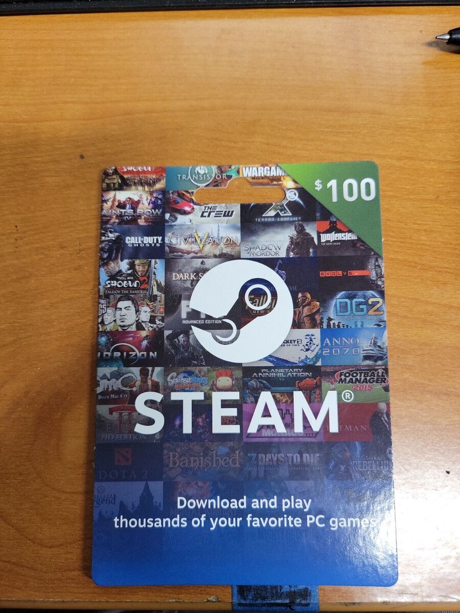 Carte-cadeau Steam 100 $ portefeuille vapeur - LIVRAISON RAPIDE