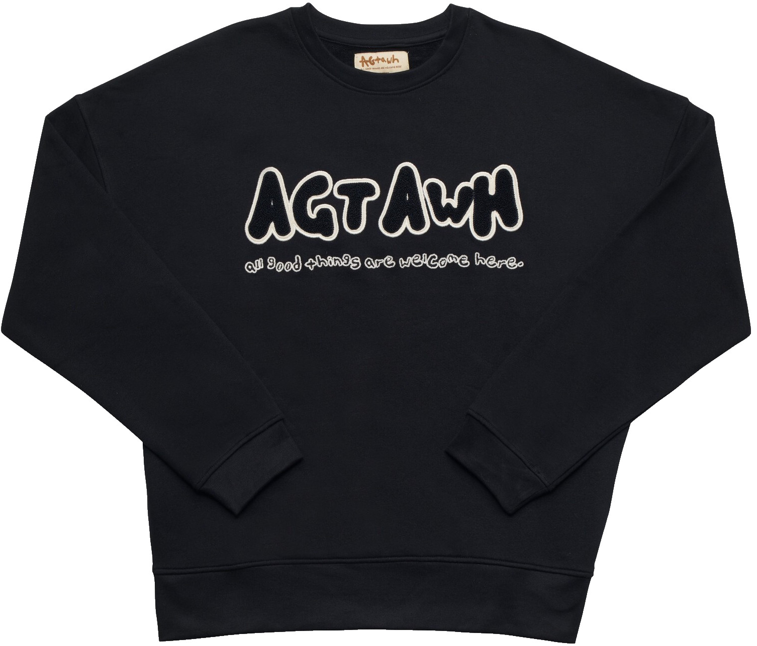 AGTAWH, Здесь приветствуются все хорошие вещи, Толстовка мужская, черная, среднего размера