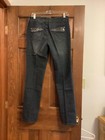Woman's Chico's Size 0R (4R) Blue Platinum Beaded Jeans — photo 5