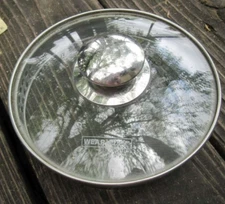 Wear Ever Preowned Used About 6" Glass Pot Lid Saucepan Top Cover Vent Holes