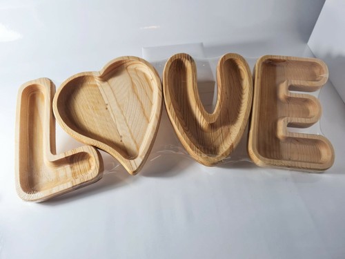 Floral “LOVE” Wooden Decorative Letters, made by hand . Turkey - Picture 3 of 3