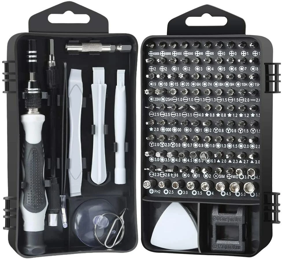 117PCS Precision Screwdriver Set 98 Magnetic Bits Electronics