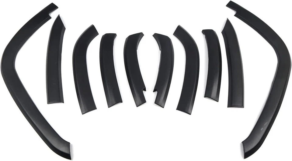 10 PIEZAS Llantas Guardabarros Llamaradas Cubierta Protector Moldura para Jeep Compass 2011-2018 Foto 2 de 4
