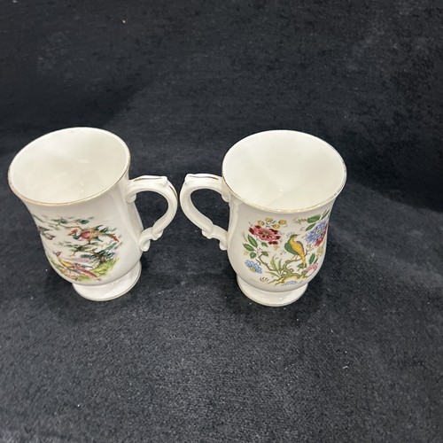Rara Corona Staffordshire Tazza Pavone Multicolore Osso Fine Cina Inghilterra - Foto 12 di 13