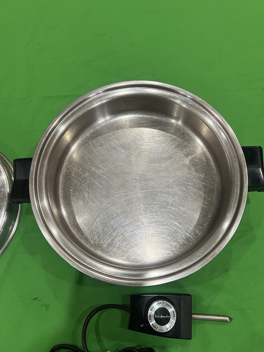 Saladmaster 7817 Stainless Steel 11'' Electric Skillet Vapo Lid