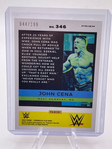 2022 WWE - Chronicles - Red /199 - #346 John Cena - Picture 2 of 2