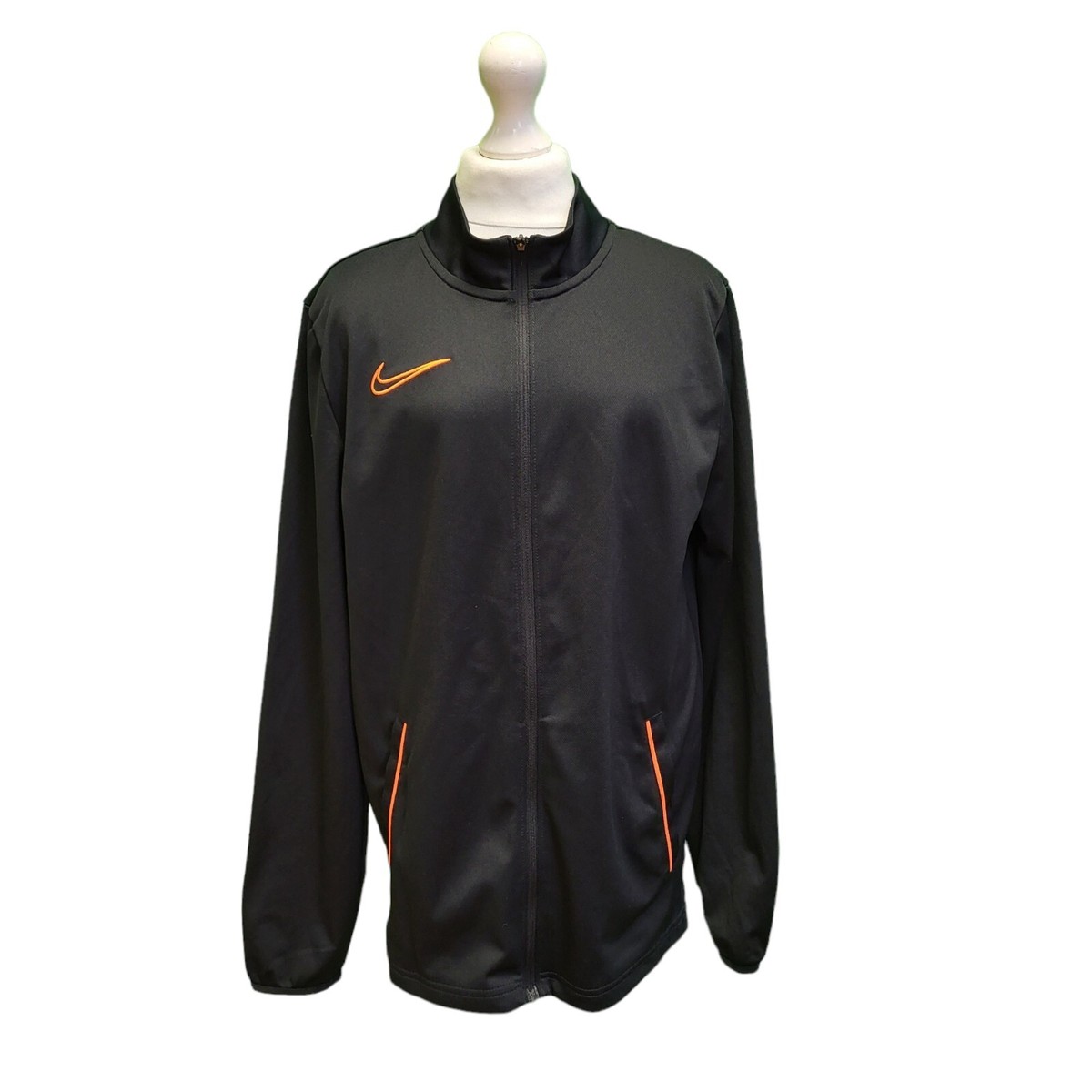 nike black and orange tracksuit