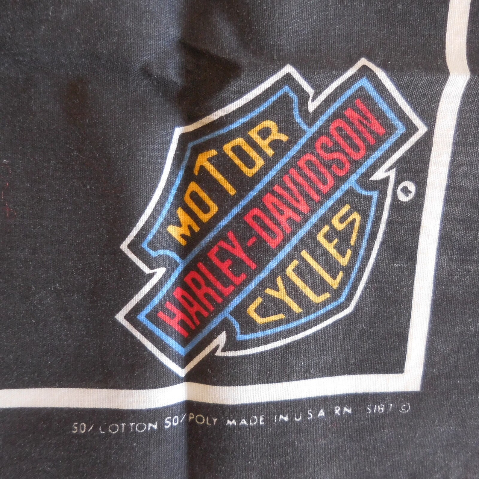 Masque De Protection Tissu Harley-Davidson Avec Filtre Ions Argent - Fait Main En France, Neuf