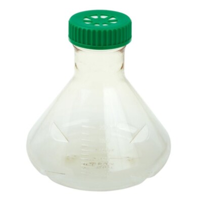 CELLTREAT 2L Erl. Flask, PC, Vent Cap, Baffled Bottom, 12/Case, Sterile #229865