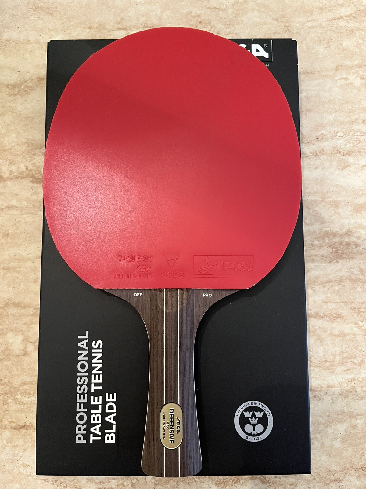 Stiga Defensive Pro Table Tennis Blade FL Grelly USA
