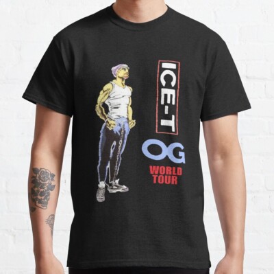 HOT SALE! Ice-T Og World Tour Hip Hop Rap Classic Retro Vintage T-Shirt S-5XL