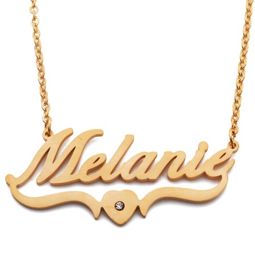 Name Necklace Custom Heart Shaped 