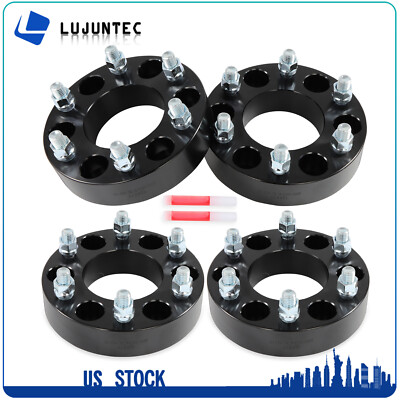 (4) 1.5'' 6x135 to 6x5.5'' Wheel Adapters M14x2 87.1mm For Lincoln Navigator 03-14