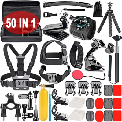 50-in-1 Action-Kamera Zubehör Kit Set Halterung Für [GoPro] Hero 9 8 Max 7 6 5 4