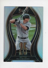 2021 PANINI SELECT BASEBALL SILVER HOLO PRIZM 25 MAN DJ LEMAHIEU YANKEES