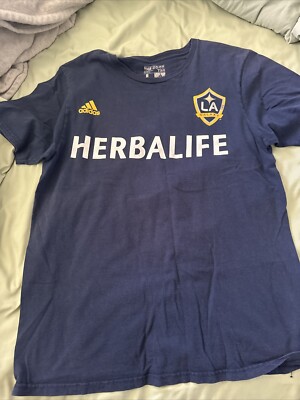 Men's LA Galaxy Steven Gerrard adidas Navy Blue 2015 Secondary Replica Jersey