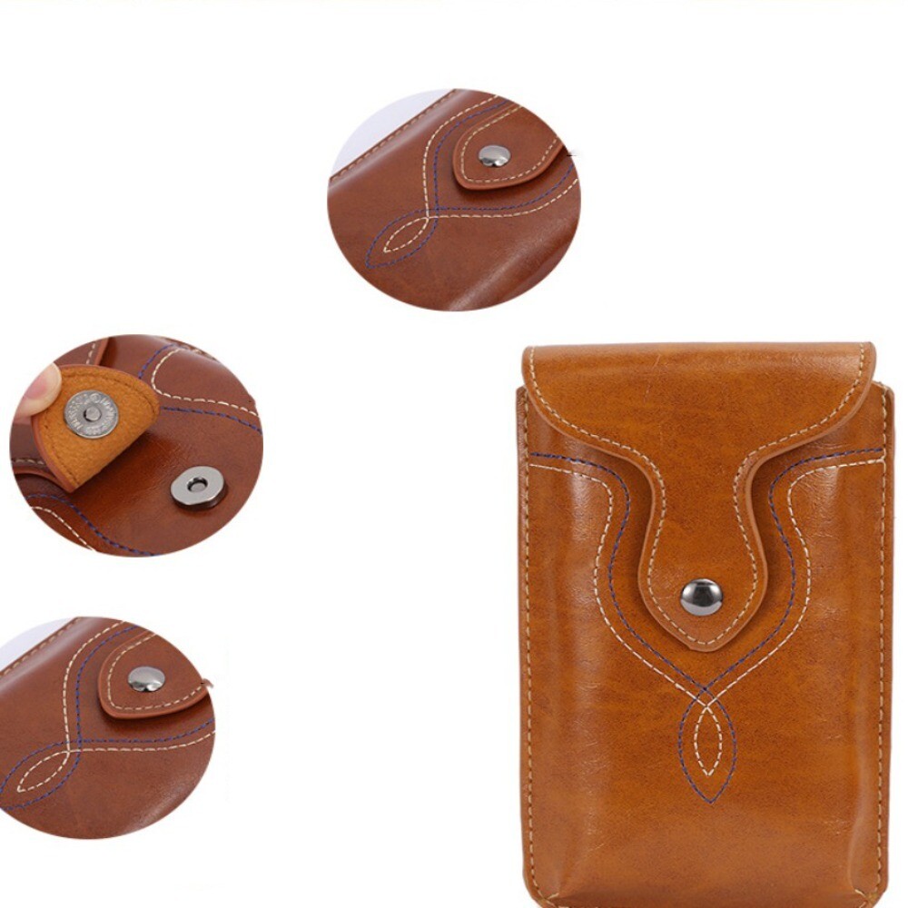 Leather Phone Case Phone Waist Bag Phone Belt Clip Holster Waist Pack