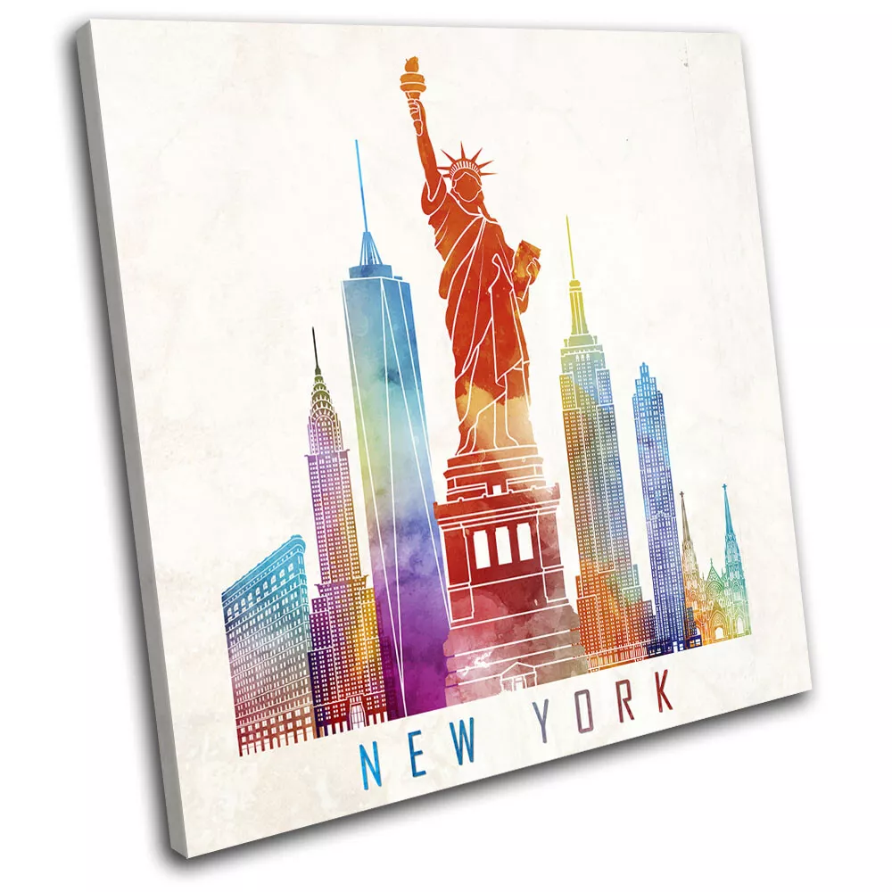 Grunge Skyline Art: Canvas Prints, Frames & Posters