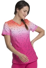 Fading Starlight Dickies Scrubs Dynamix V Neck Top DK838 FASR