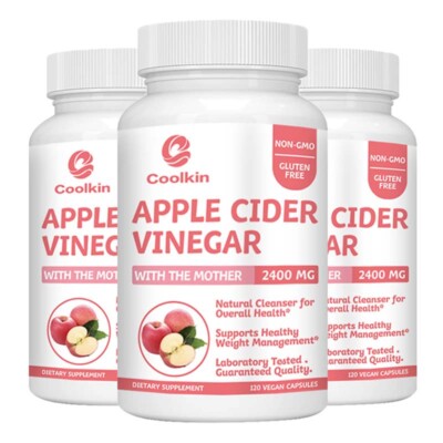 Apple Cider Vinegar 2400mg - Weight Loss, Cleanse & Detox, High Potency, Non-GMO