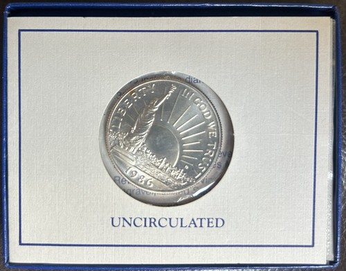 1986 United States Mint Liberty Half Dollar Coin Uncirculated /OGP🪙 - Picture 3 of 5