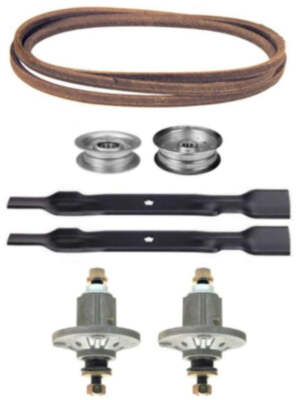 John Deere E100 100 Series 42'' Mower Deck Spindles Blades Belt Parts Rebuild Kit