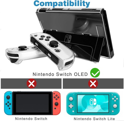Clear Case for Switch OLED, Comfort Grip Shell - Picture 5 of 7