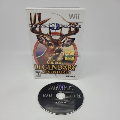 Cabela's Legendary Adventures Wii Game Tested Rated T Working Hunting