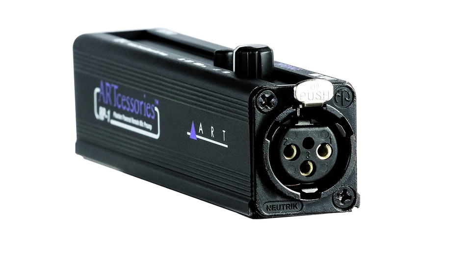 RP1 Single Channel Phantom Powered Microphone Preamp, Black (RP1