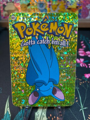 Zubat #041  - Vintage Vending Machine Prism Sticker 2000 - Pokemon Card