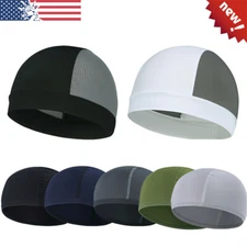 Men Cooling Durag Headwear Skull Cap Doo Do Rag Bandana Headband Beanie Hat Wrap