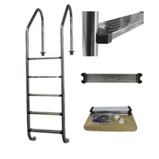 Stainless Steel Swimming Pool Ladder 5-Step for In-Ground Pools