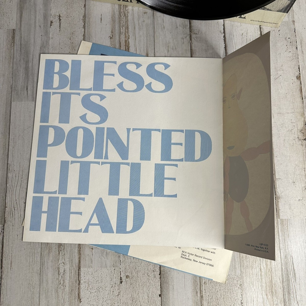JEFFERSON AIRPLANE Bless Its Pointed Little Head RCA LP VG+