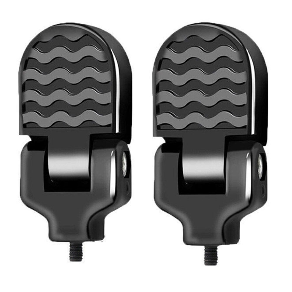 Universal Folding Rear Footrest Pedals for Electric Bikes Easy to Mount