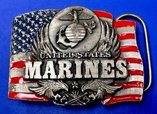 United States Marines Patriotic Usa The Few Proud American Military Belt Buckle