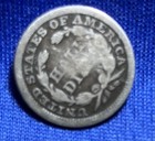 1854 United States Seated Liberty Half Dime 90% Silver Good Condition — photo 6